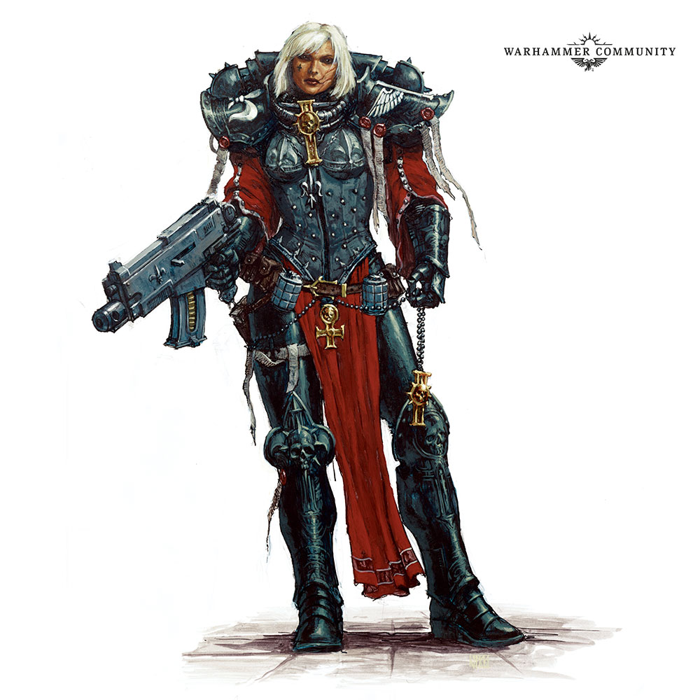 Blade Maidens-COMMAND-Raging Heroes-Sisters of Battle Squad Sororitas  Canoness