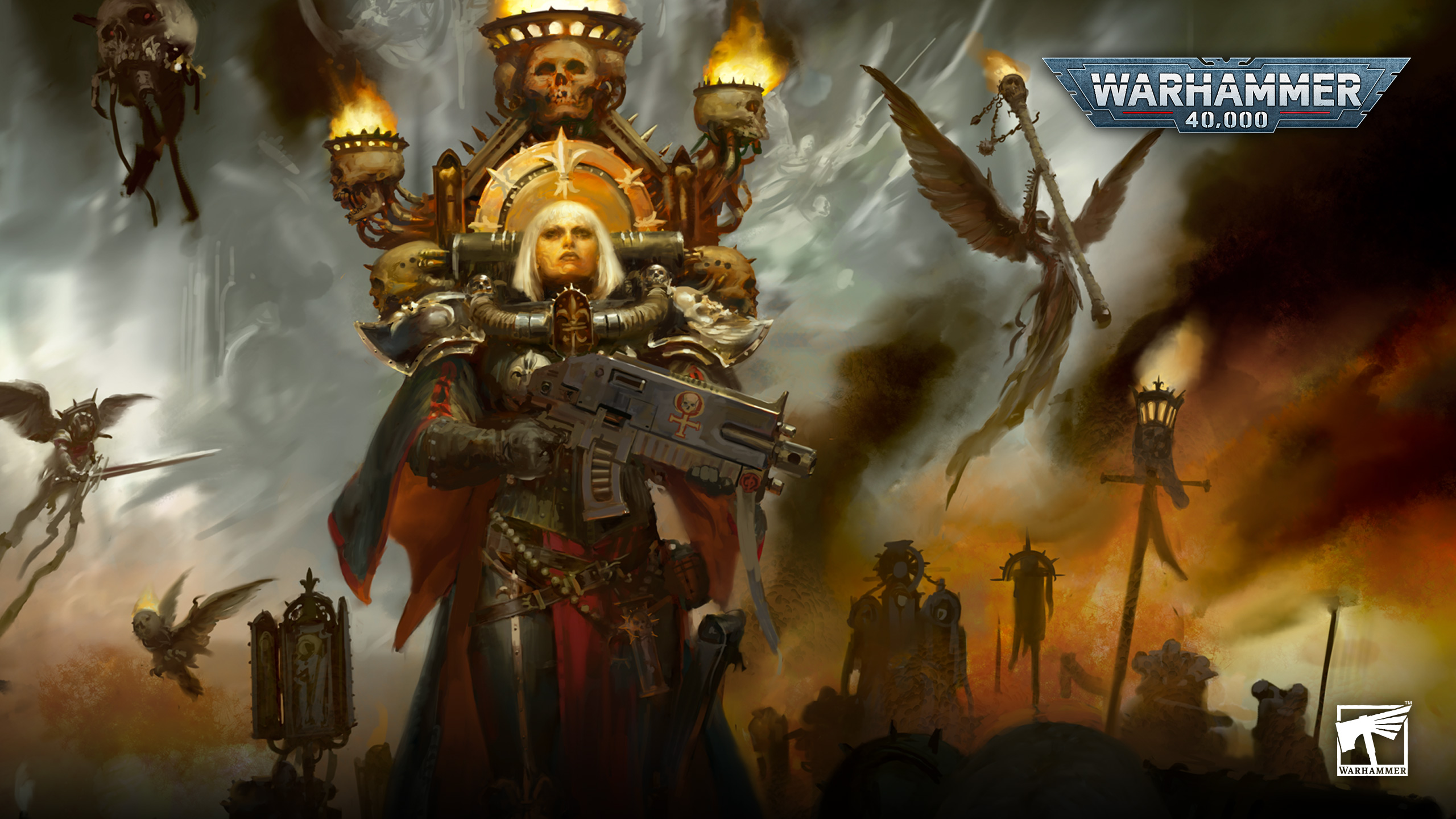 Wallpaper ID 349523  Video Game Warhammer 40K Phone Wallpaper Weapon  Warrior Space Marine Armor 1125x2436 free download