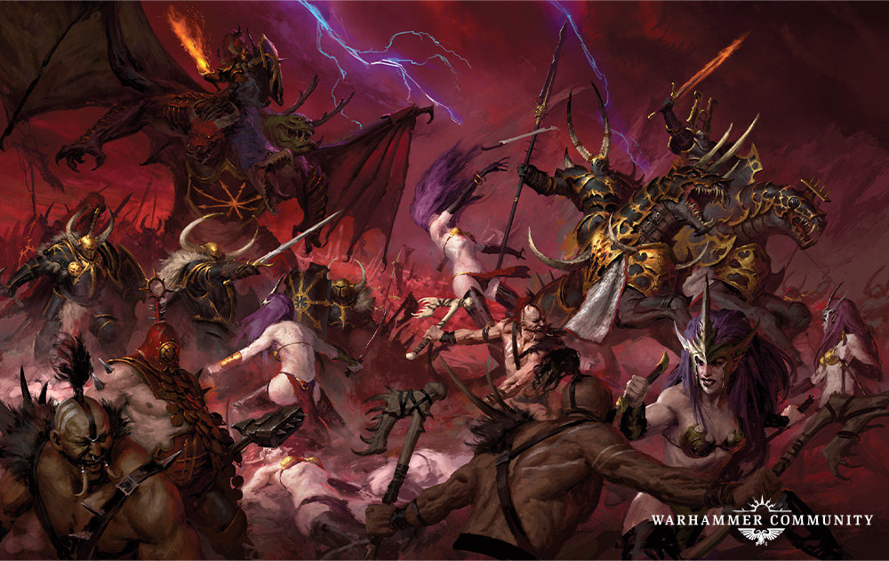 Wargames And Role Playing Toys Warhammer Age Of Sigmar Chaos Forsaken Slaves To Darkness Aos 