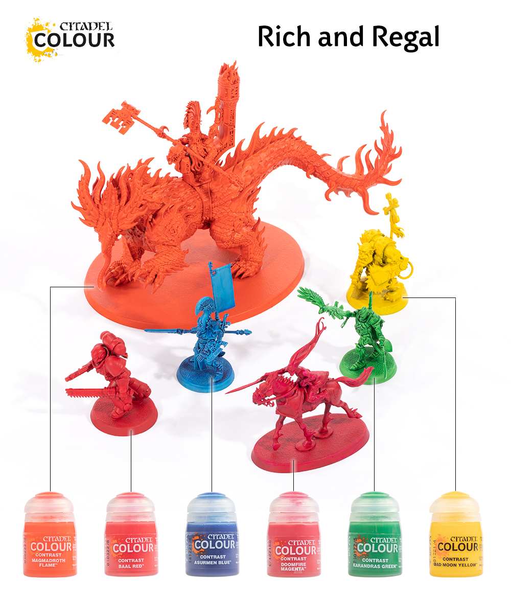 Citadel Colour: Contrast Paint Set - Warhammer : : Toys