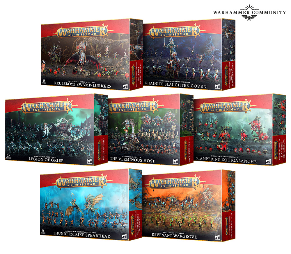 Warhammer Age of Sigmar 7 Battleforces pour Noël