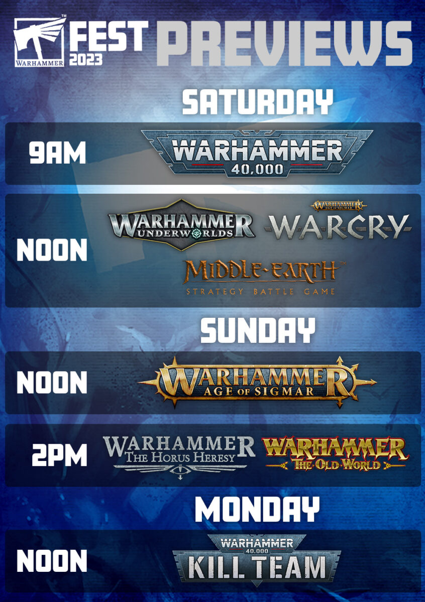 Warhammer Fest Is in Two Weeks Here’s Everything That’s Happening